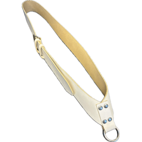 (USED) Marching drum sling, white leather